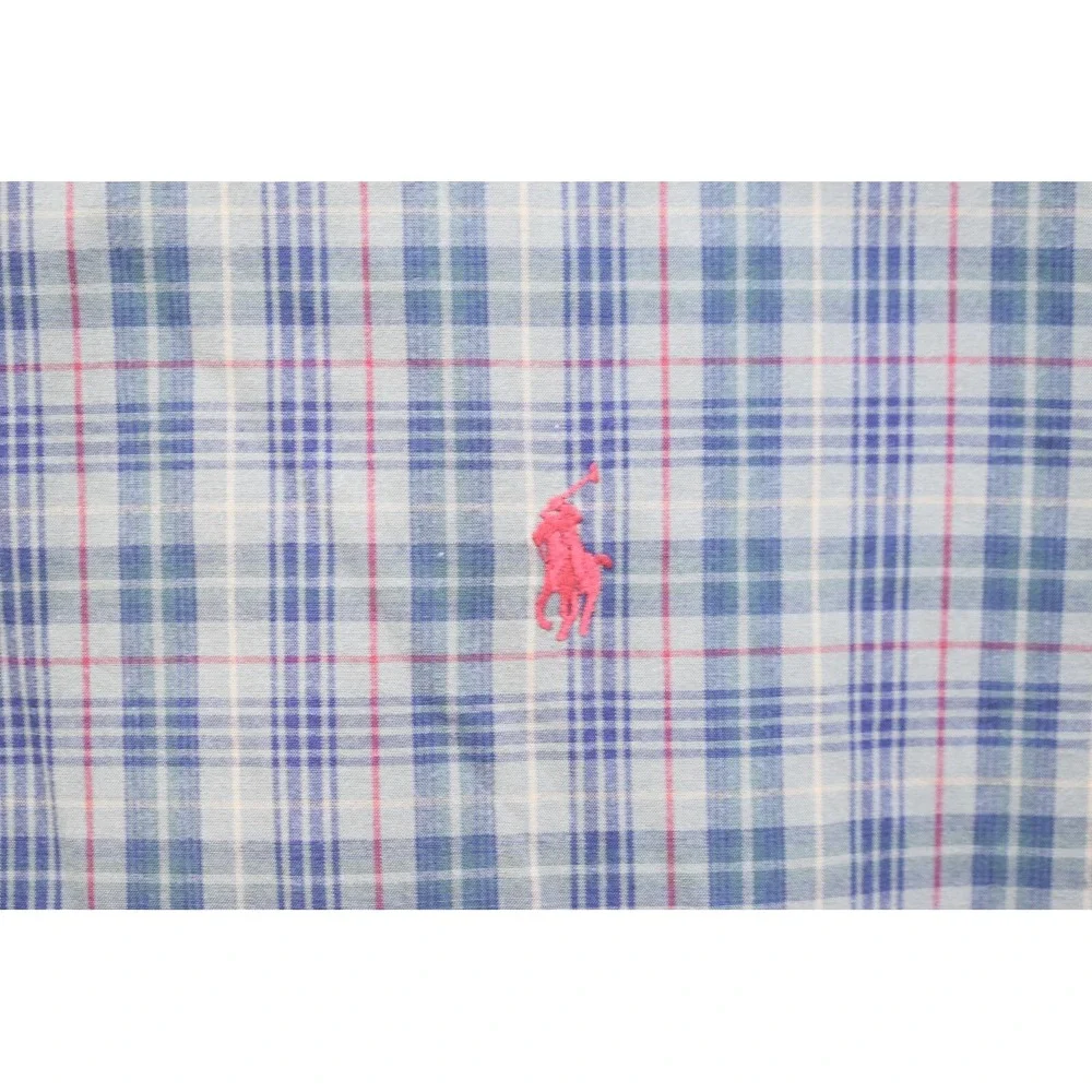Polo Ralph Lauren Dress Shirt Classic Fit Plaid Long Sleeve Mens Size 17.5 XL - Picture 5 of 8